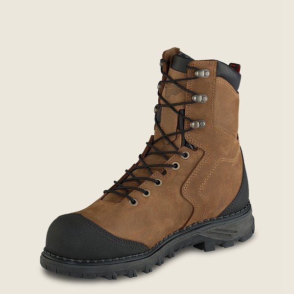 Red Wing Safety Boots Burnside - 8-Inch Waterproof Toe - Brune/Svart - Herre 5846-GOPXV